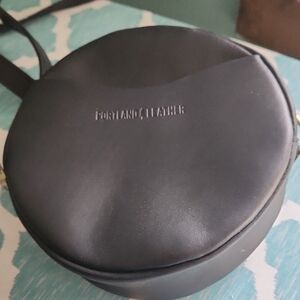 Portland Leather Midnight Round Crossbody